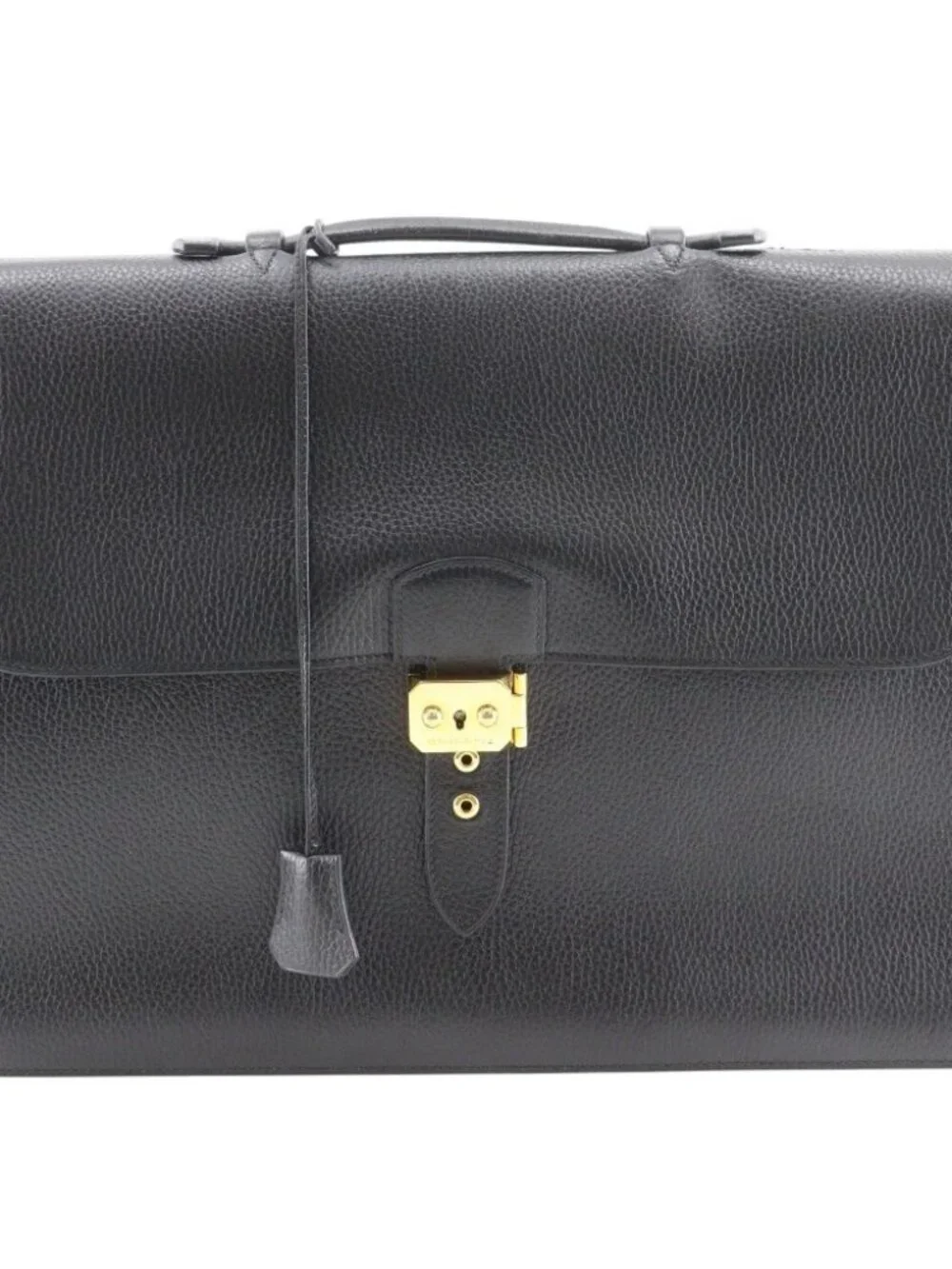 HERMES Sac a Depeche 41 Business bag black Fjord mens